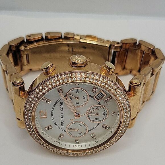 Michael Kors Parker MK5491 Womens Stainless Steel Analog Dial Quartz Watch AM352 - Picture 8 of 11